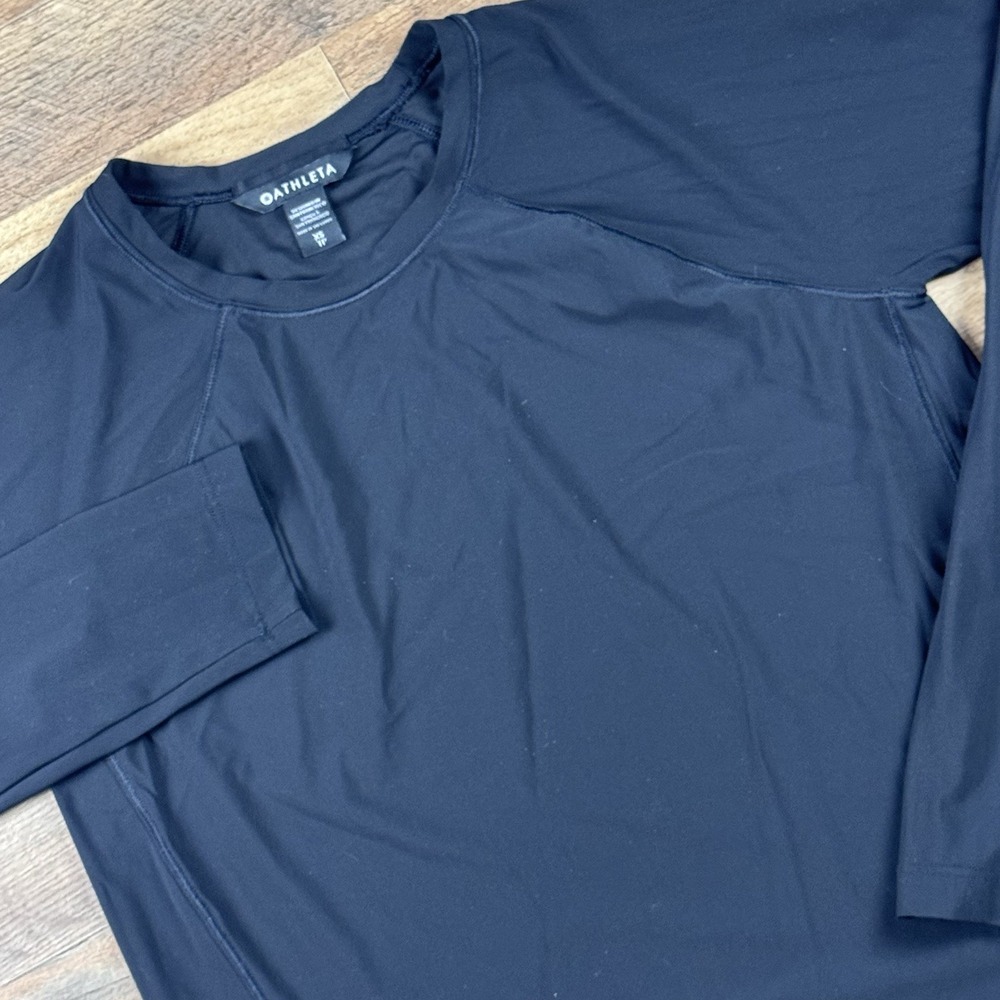 Athleta Solid Black Long Sleeve Ultimate Train Top XS
